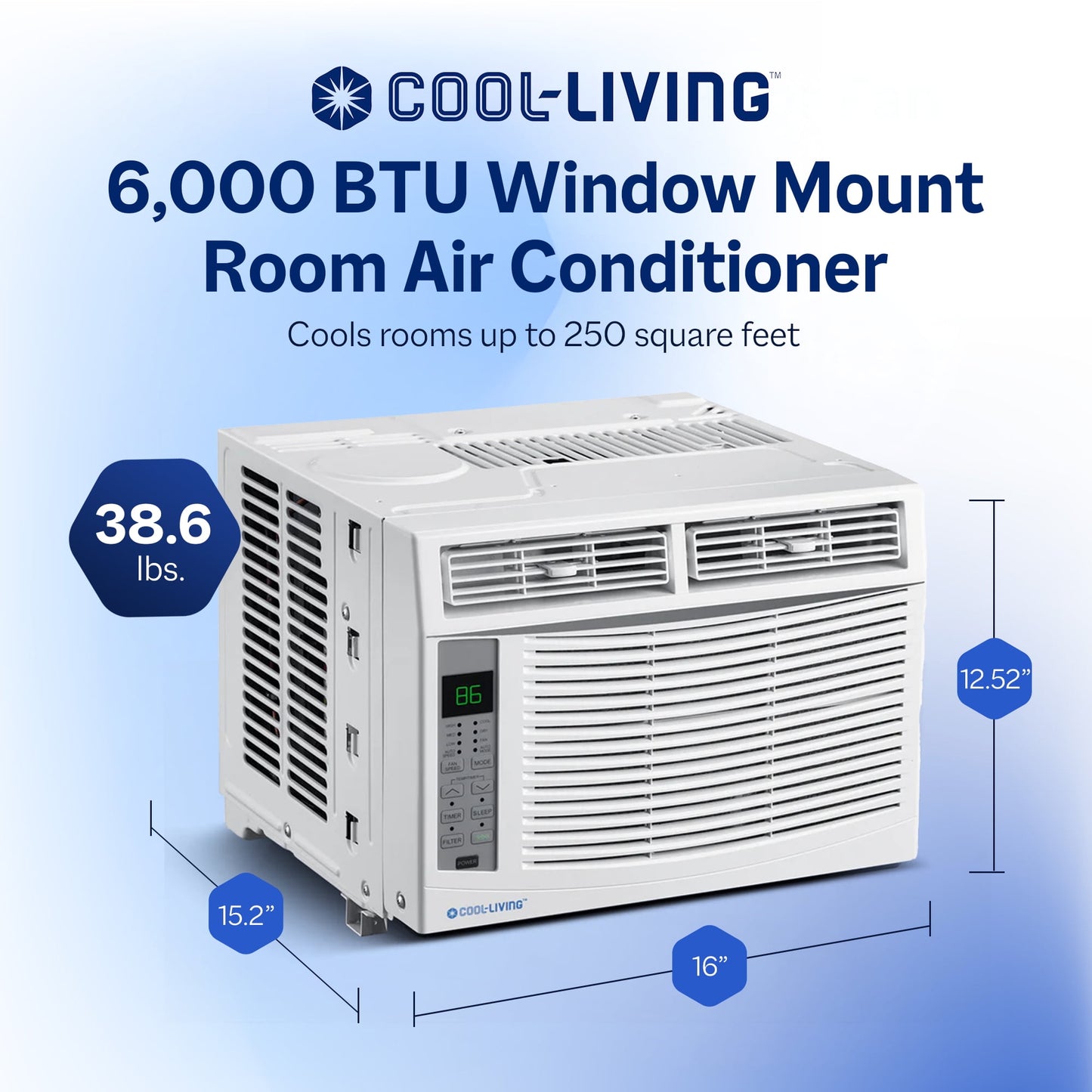 Aire acondicionado de ventana 6000 BTU  omega