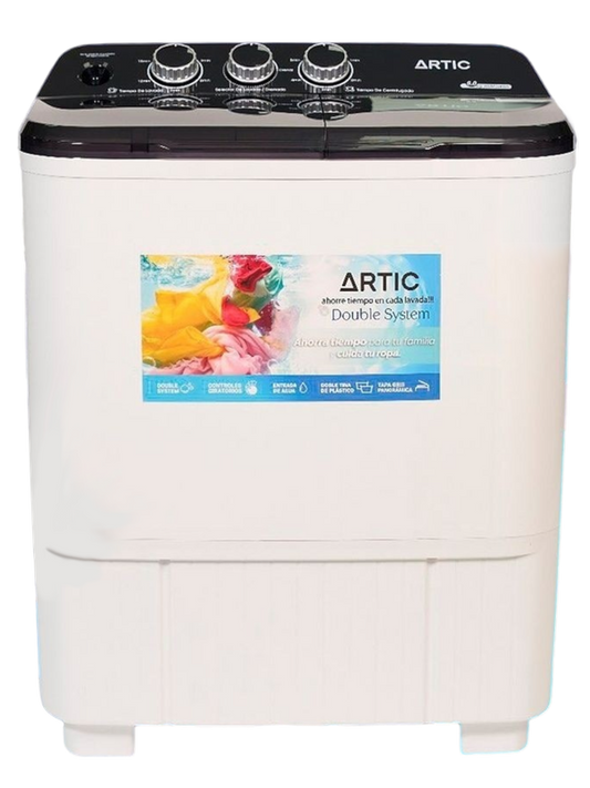 lavadora semiautomática de doble tina Artic de 6 kg