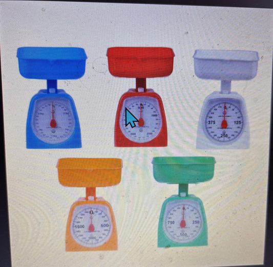 Mini balanza mecánica de cocina de resorte con tazón para el hogar